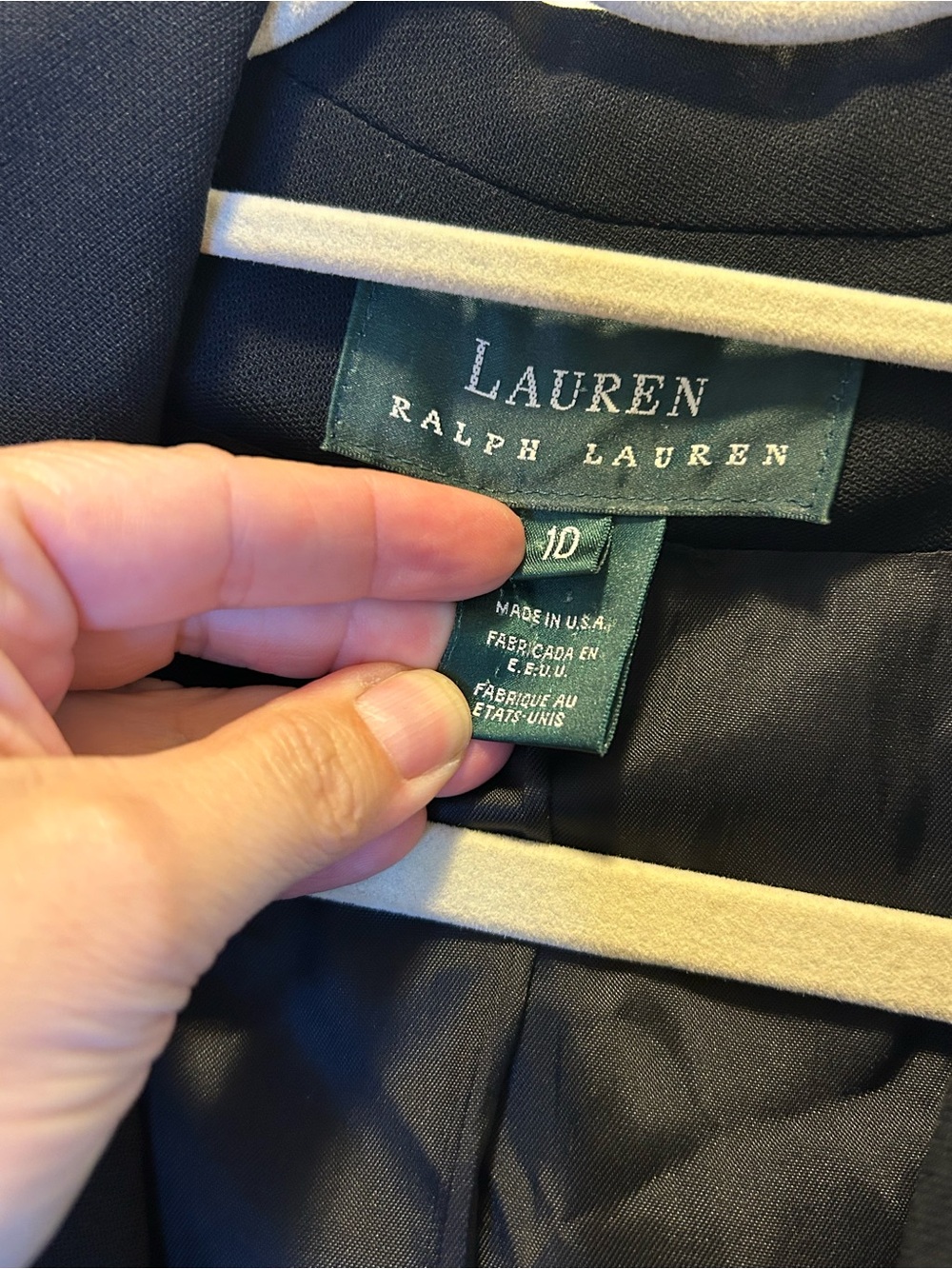 Lauren Ralph Lauren Black Double-Breasted Crest Sport Coat with Gold Buttons - Picture 5 of 12